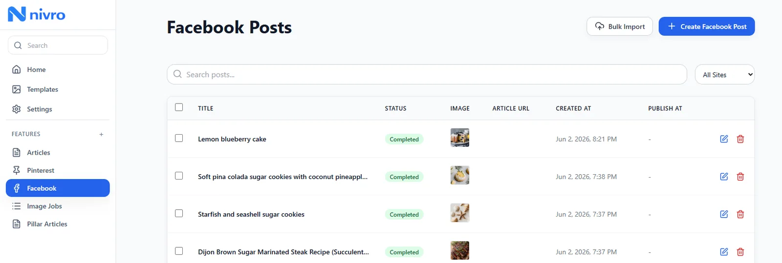 Nivro Facebook Automation